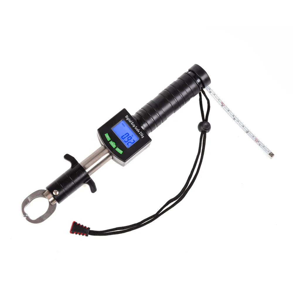 Clipe de Aço Peixe com Escala Digital Peixe Lábio Gripper Grabber Pesca Grip Tackle Alicate Inoxidável Titular Régua 10 Digital peixe lábio gripper grabber pesca grip