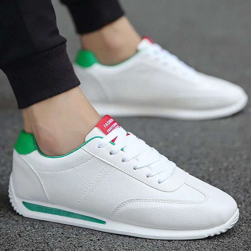 White Leather Sneakers Boys Sport Vulcanized Shoes Men Comforthable Spring Sneakers Mens Casual Shoes 22 H87e3457c18624f3d8d0cbf212a48ec75X