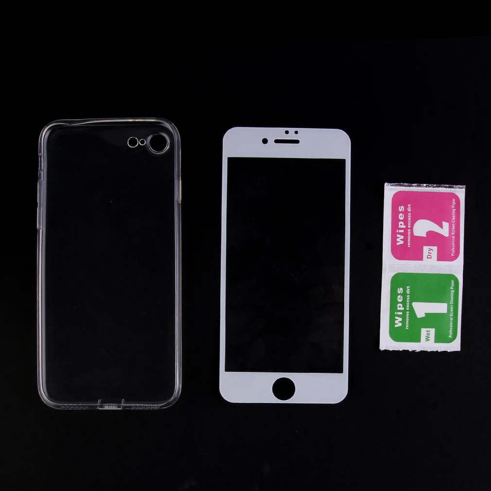 Модный портативный смартфон защитный чехол для Iphone 7 TPU чехол+ Закаленное стекло Защитная пленка для экрана