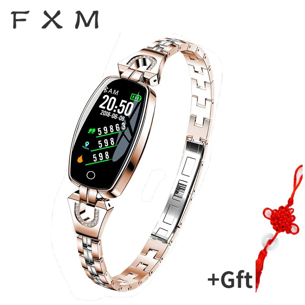 

FXM H8 Smart Watch Women Digital Watch Waterproof Heart Rate Monitoring Bluetooth For Android IOS Fitness Bracelet Smartwatch