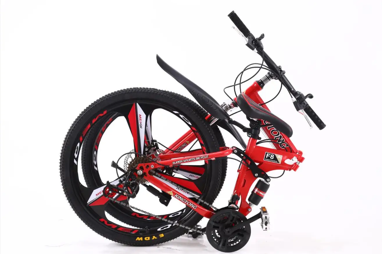 KINGTONG Double disc brake 21/24/27 Speed Mountain Bike 24/26inch Fat Tire Bikes Shock Absorbers Bicycle Free Delivery Snow Bike