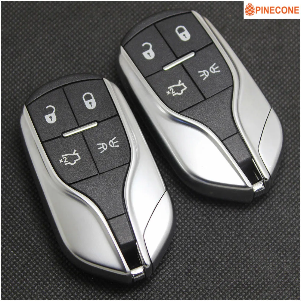 Чехол для ключей PINECONE для Maserati Ghibli LEVANTE QUATTROPORTE, 4 кнопки, пульт дистанционного ключа, чехол с Ucut Blade, 1 шт