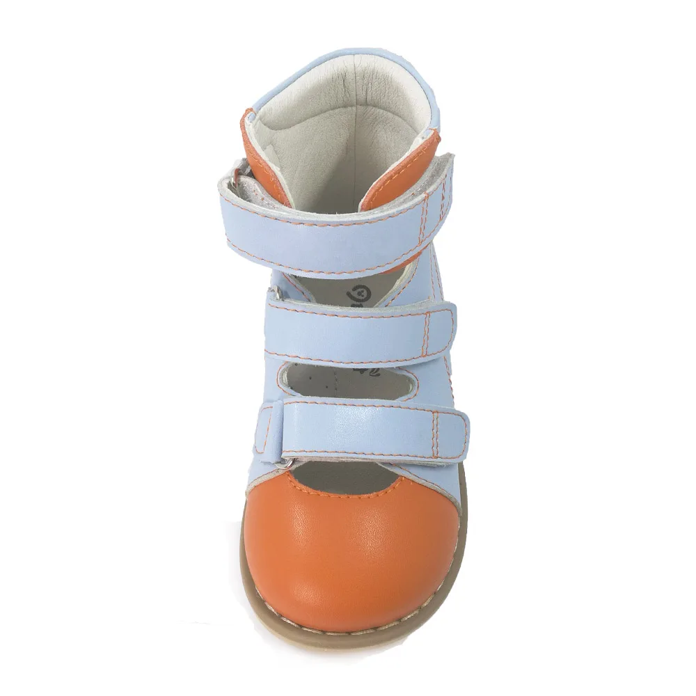 Children's Sandal Summer Kids Orthopedic Shoes Toddler Leather Footwear Adjustable Belt Closed Toe Platform 3 To 8 Years Age