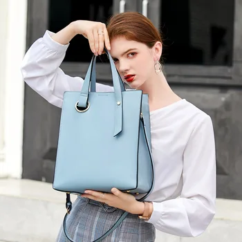 

Office bags for women 2020 New Leather Handbags shoulder bag sac a main femme Designer women bag Briefcase purses and handbags