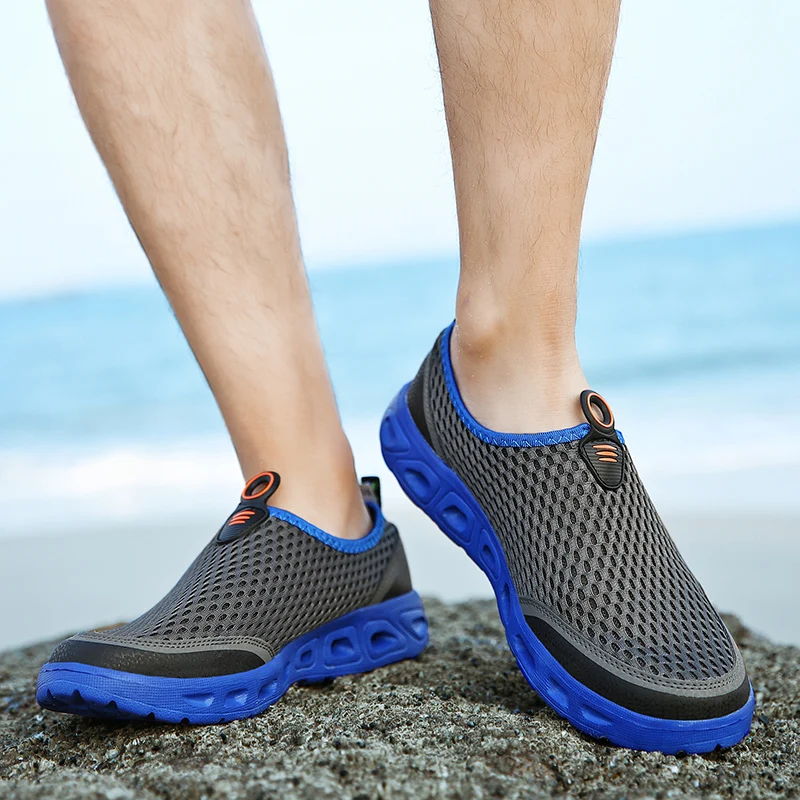 Дышащая Спортивная обувь для пляжа; быстросохнущая спортивная обувь для бассейна; пляжные кроссовки; тапочки; обувь для походов и рыбалки; Новинка