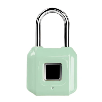 

H8 Smart Fingerprint Padlock USB Rechargeable Mini Finger Press Lock for Access Control Cabinet Gym Locker Room,Green