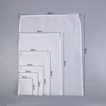 

Reusable Food Strainer Bag Fine Mesh Food Grade Soy milk Filter for Milk Coffee Home Brewing Hop colander Sieve Sifter