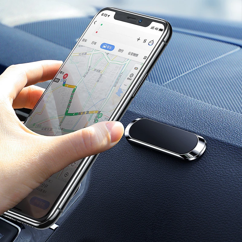 

Magnetic Car Phone Holder Mini Metal Plate Magnet Cell Phone Stand For Mobile Phone In Car Strong Magnet Adsorption Car Holder