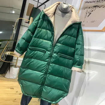 

Winter Jacket Women 2020 New Winter Ultra Light White Duck Down Jacket Women Slim Long Down Parkas Female Warm Coat Snow Outwear