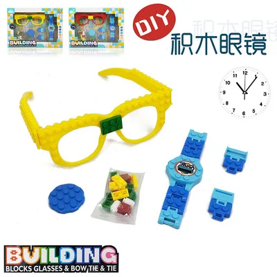 Новые блоки для очков опорная пластина DIY игрушка очки Рамка кирпич совместим с