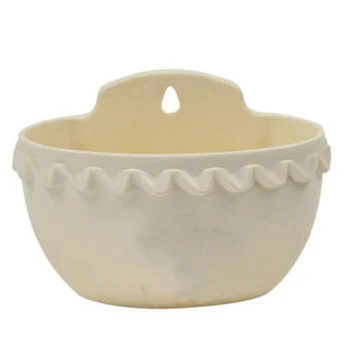 

Lace Style Flower Pot Wall Hanging Pot Resin Flower Pot Beige