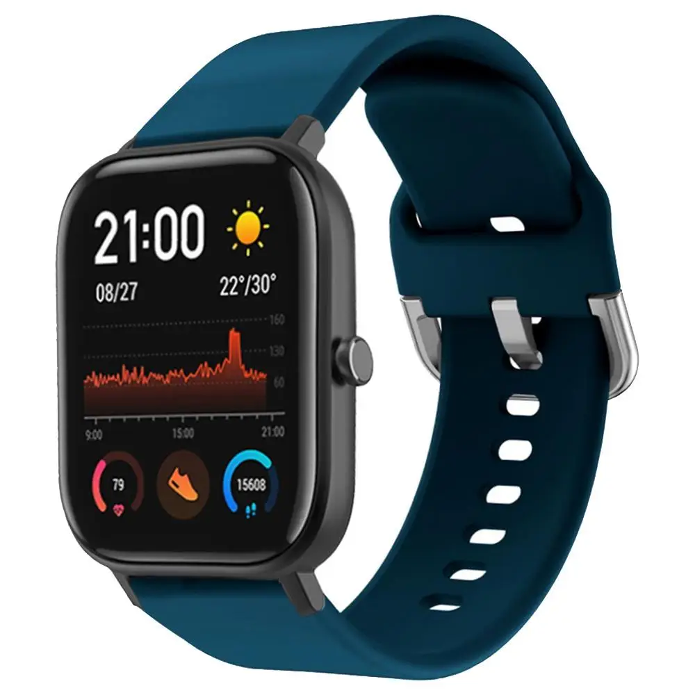 Мягкий сменный силиконовый ремешок для часов Amazfit GTS 20 мм для умных часов Huami Xiaomi Amazfit GTS BIP T3 T4 PRO BR3