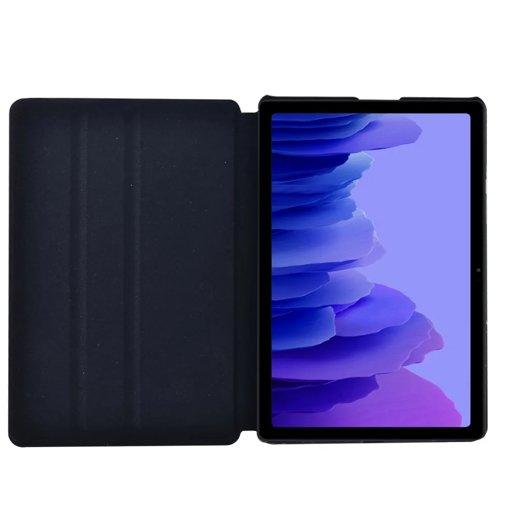 Tablets Case for Samsung Galaxy Tab A7 10.4 Inch 2020 T500/T505 Printed Feather PU Leather Tablet Stand folio Cover+ Free Stylus