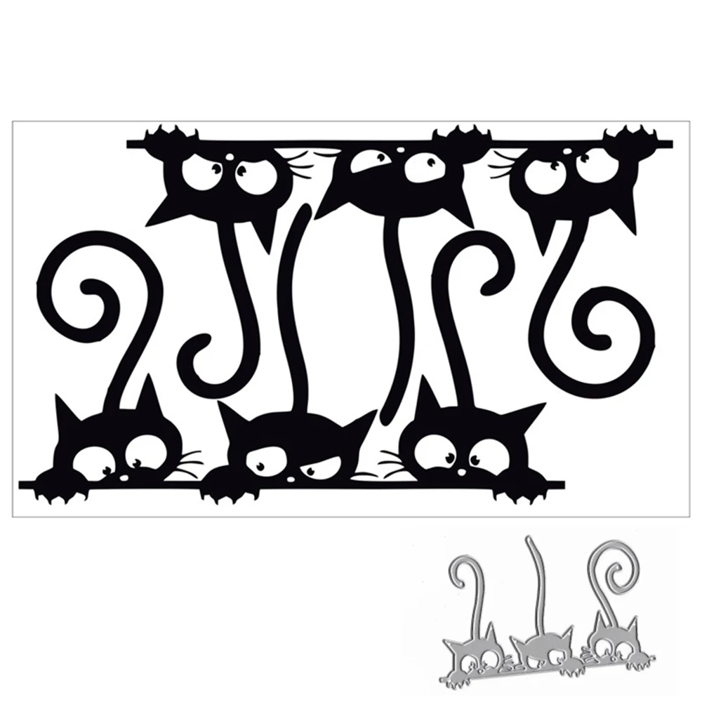 

Cut Cat Crafts Dies Metal Cutting Dies New 2019 for Card Making DIY Scrapbooking Paper Embossing Cuts Stencil Craft Dies