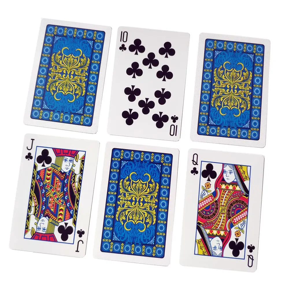 Шаблон баккара пластиковые водонепроницаемые игральные карты игры техасский холдем покер карты; настольные игры 58*88 мм карты