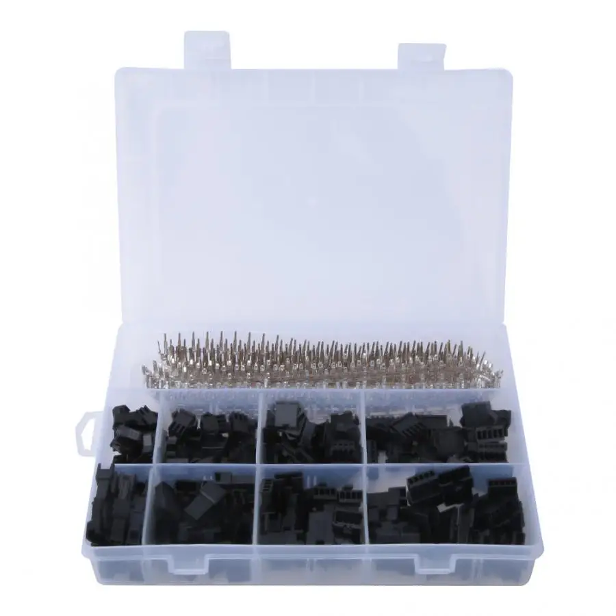 

LED Strip Connector Cable Connector 560pcs 2.54mm Pitch 2 3 4 5 Pin JST SM Wire Connector Male Female Crimp Terminal Kit