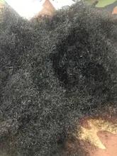 Extensiones de cabello humano Afro rizado para mujer negra, 4 mechones, extensión Natural, Clip de pelo rizado, Color 1b, Super Icon, 8-20 pulgadas