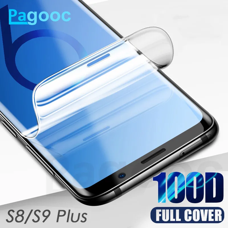 

100D Hydrogel Film on the For Samsung Galaxy S8 S9 Plus S10E Note 8 9 10 S10 Plus Screen Protector Soft Safety Film Not Glass
