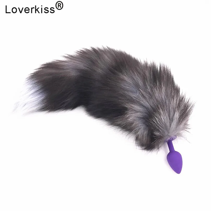 Silicone Butt Plug Tail Fox Anal Beads Dilator Anus Expander Sex Toys for Women BDSM Slave Cosplay Adult Games | Красота и здоровье