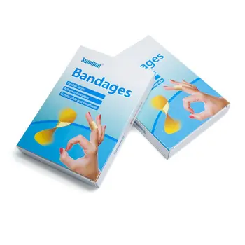 

50/100Pcs Family Disposable Waterproof First Aid Bandages Sterile Wound Care Adhesive Plaster Hemostasis Sticker Non-Stick Pad
