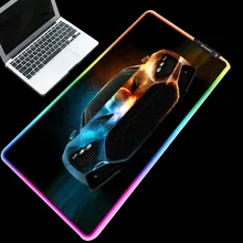 Mairuige Exquisite sports car series RGB mouse pad USB LED lighting desk pad computer notebook essential keyboard pad