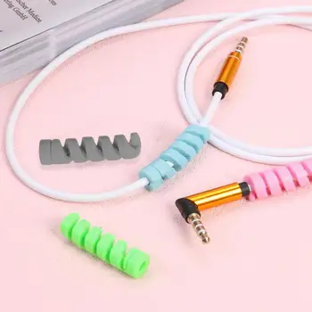 

USB Charging Cable Cord Saver Cover For Apple iPhone Spiral Cable Protector Adorable Protective Sleeve for Phones Cord Wholesale