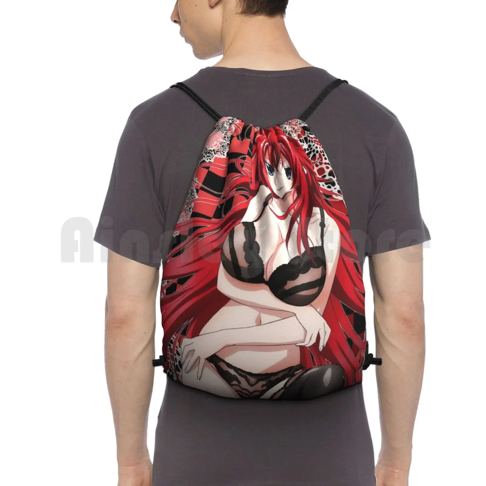 Dxd Rias Gremory Backpack Drawstring 