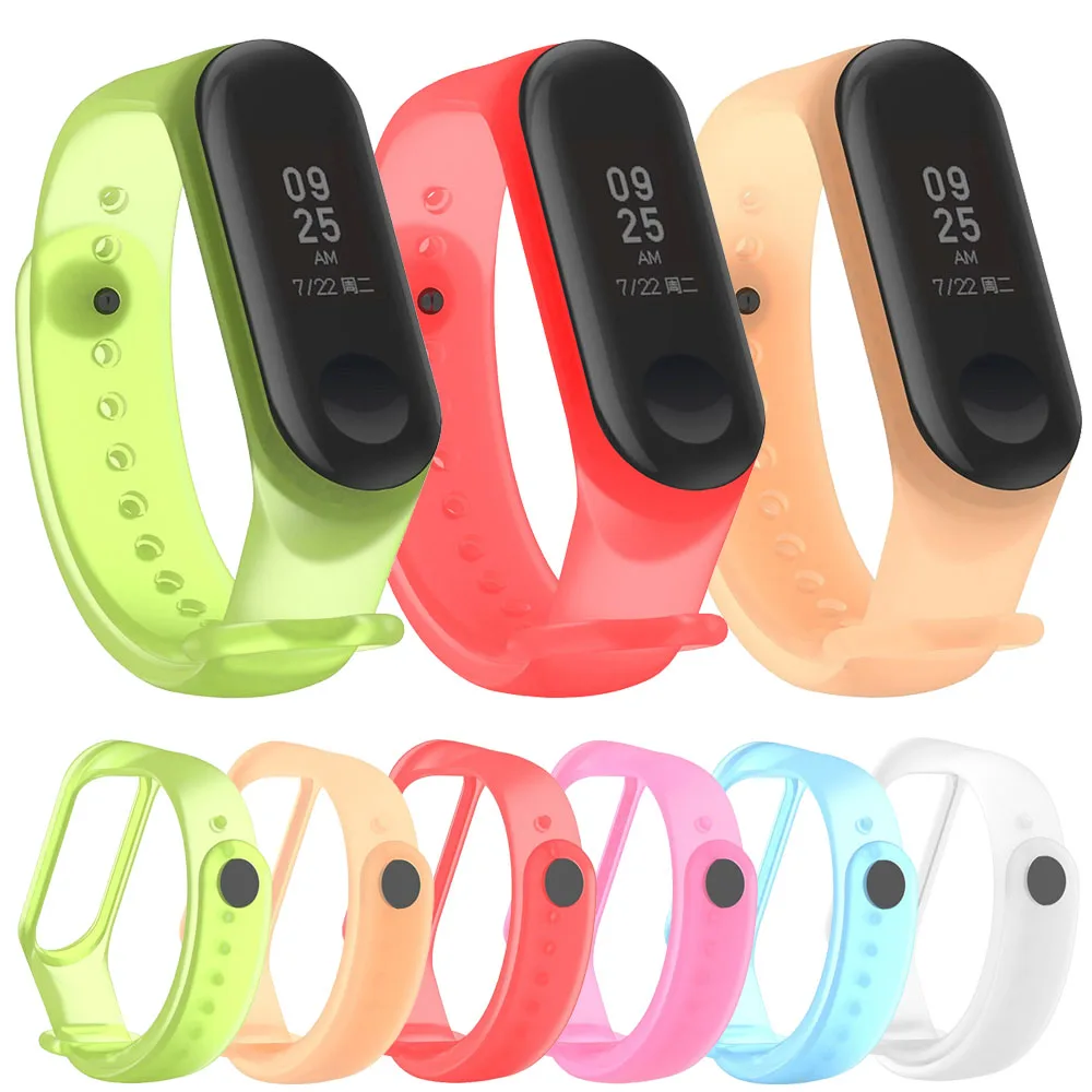 Цветной браслет для Xiaomi Mi Band 4 сменный силиконовый ремешок M4 5 умные
