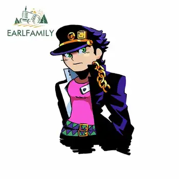 

EARLFAMILY 13cm x 8.4cm for Jojo Bizarre Adventure Funny Car Stickers Vinyl Decal Suitable for All Types of Vehicles Decoration