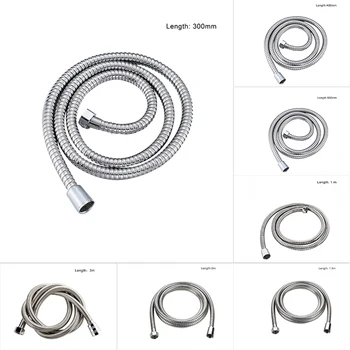 

New 1m/1.5m/2m Shower Hose Pipes Fittings Bathroom Accessories Shower holder Water Pipe For Bath Stainless Steel Flexible Tube