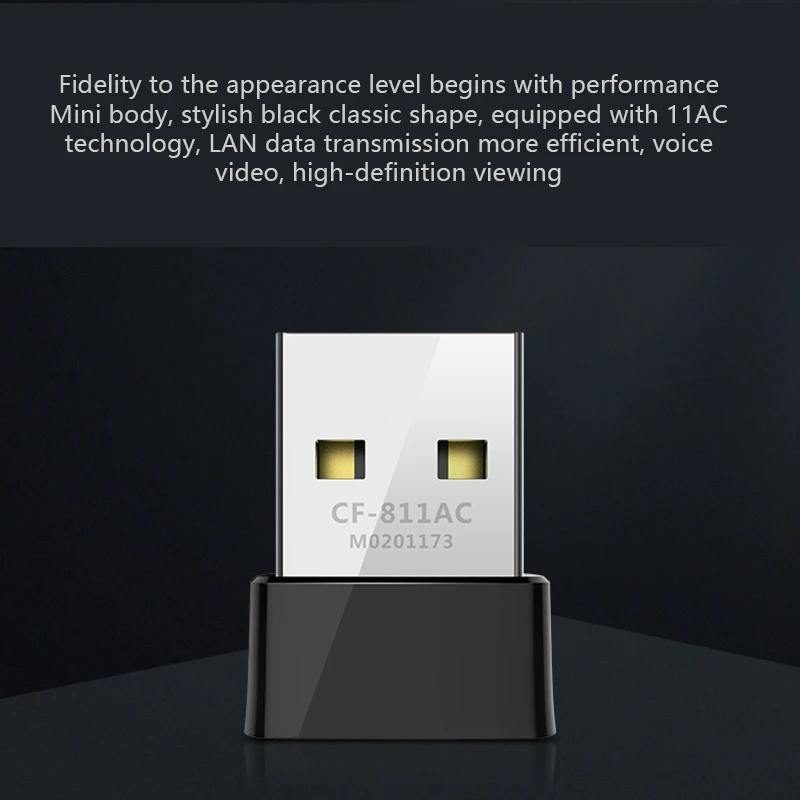 650 Мбит/с мини USB Wifi адаптер сетевая карта двухдиапазонный 2 4G/5 8G беспроводной для