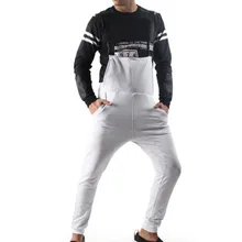 HEFLASHOR/мужские однотонные комбинезоны с карманами; комбинезон; уличная одежда; брюки на подтяжках; спортивные брюки в стиле хип-хоп; повседневные модные брюки