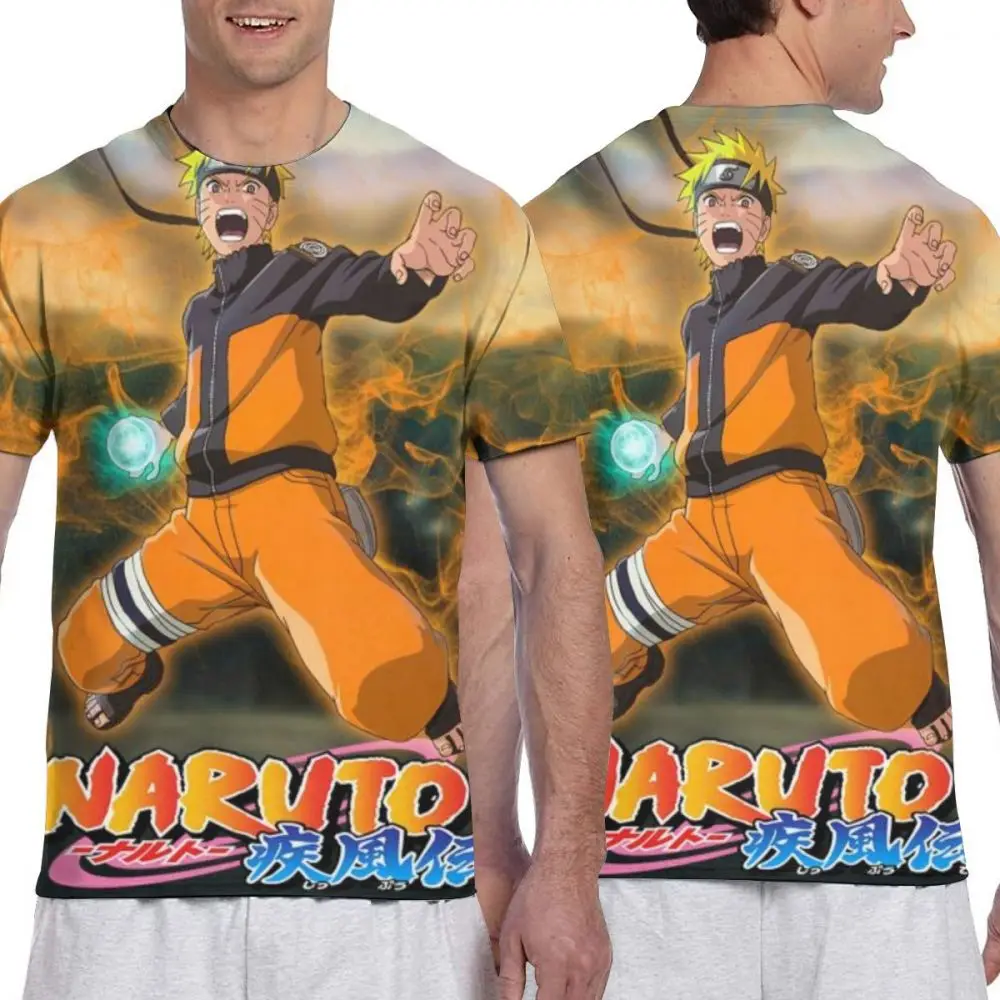 Наруто на заказ японского аниме Наруто печать мультфильм изображение paiting Мужская футболка