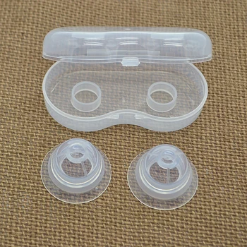 

2pcs/set Breastfeeding Redress Sucking Nipple Aspirator Milk Extractor With Box Correction Puller Physical Traction Transparent