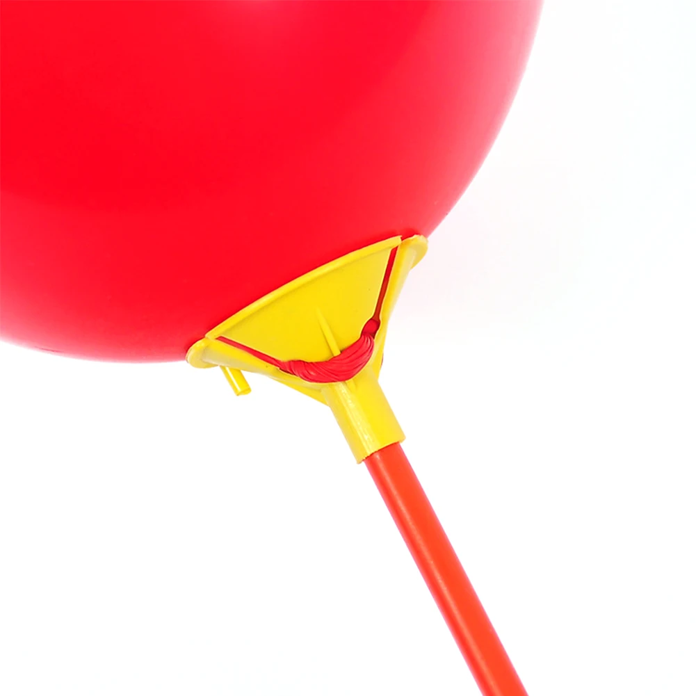 100Pcs Holder Wedding Holiday Plastic With Cup Balloon Towbars Random Stick Party Rods Decoration