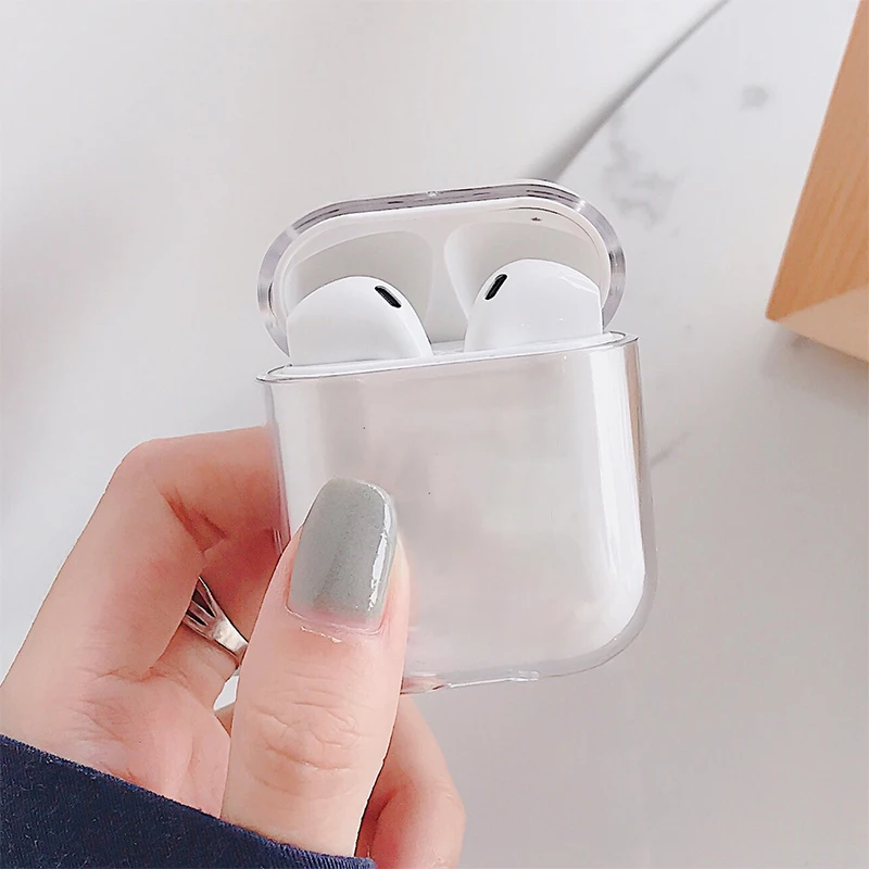 Merry Christmas беспроводные кожухи головных телефонов для Airpods 2-й прозрачный жесткий чехол для ПК AirPods 1 Air Pods 2 зарядная Коробка Чехол