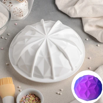

Mold for mousse desserts and pastries "Crystal", 19 × 9.8 cm, white