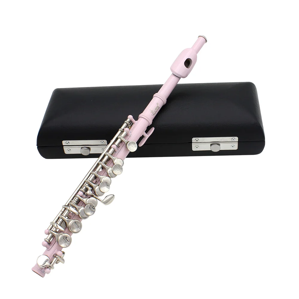 

Piccolo Ottavino Half-size Flute Silver Plated C Key Cupronickel with Cleaning Cloth Screwdriver Padded Box