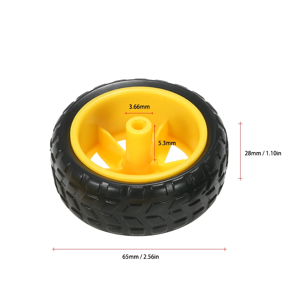 Новый 2 комплекта DC мотор-редуктор + колесо шины для Arduino 3 V-6 V Smart Car DIY Project |