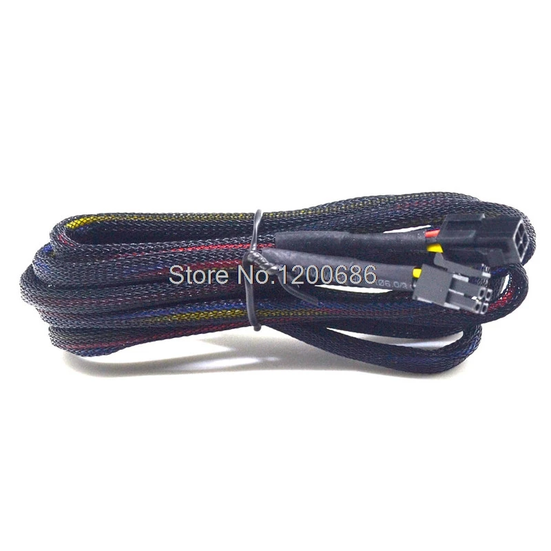 1 м 20AWG 43025-0400 4 Pin Molex Micro-Fit 3,0 Женский удлинитель с черной оплеткой