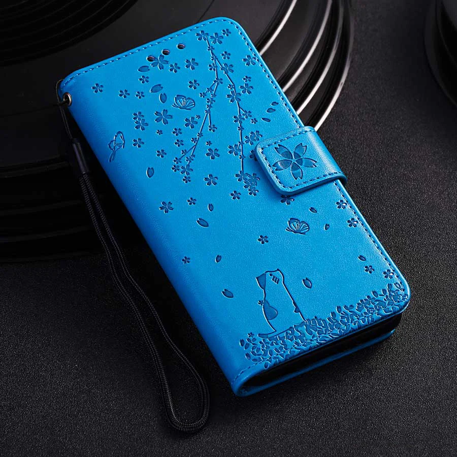 Кожаный чехол-книжка с милым котом для huawei Honor 10 Lite 9X20 7C 7A Pro 8A 8X Y6 Y7 P20 Lite P30 Pro JAT-L29 чехол-кошелек перчатка - Цвет: 05