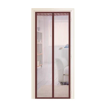 

Magnetic soft screen door encryption mute anti-mosquito stripe curtain free of magnetic strip screen window sand Velcro door