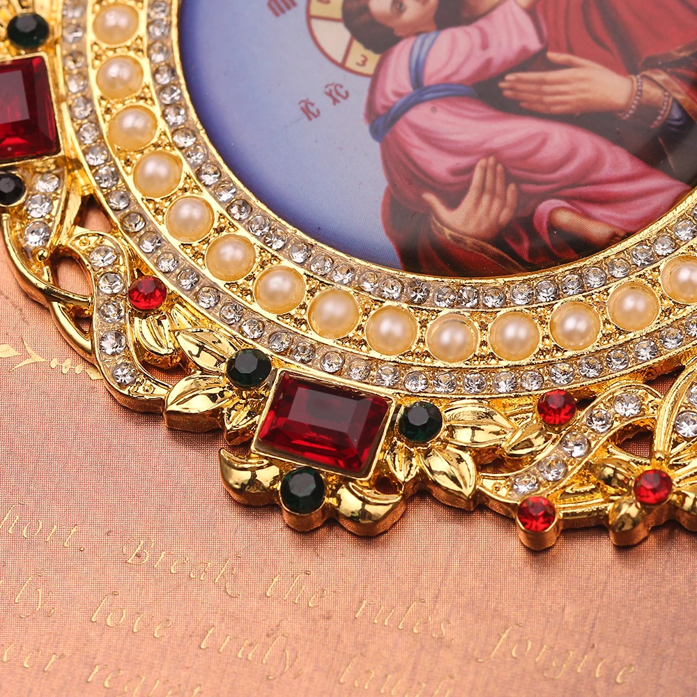 Ортодоксальное круглое ювелирное изделие, религиозная икона, византийский распятие, ожерелье с кулоном, Бишоп-жрец, Episcopal для мужчин, длинное ожерелье