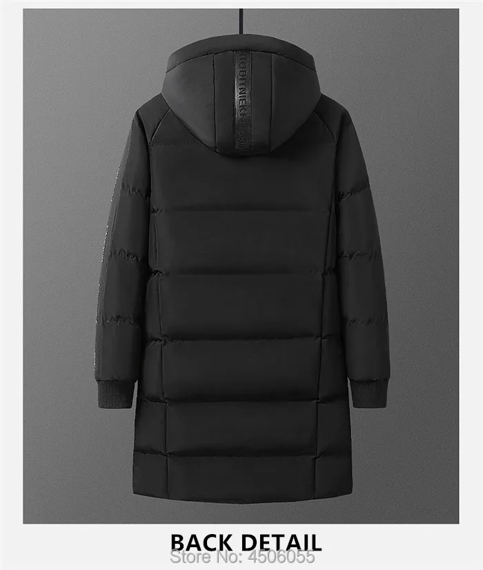 Мужская зимняя куртка, теплая, большие размеры 5XL 6XL 7XL, толстовки, Толстые мужские куртки, длинные мужские парки, черная ветровка, одежда