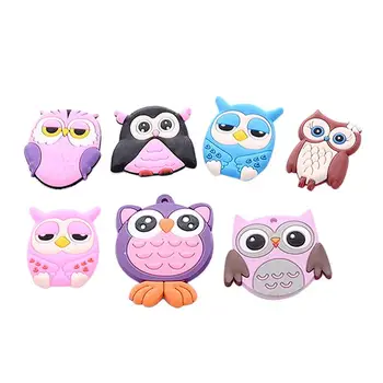 

12pcs Cartoon Owl Pattern Fridge Magnets Refrigerator Sticker Decals Household Ornament for Home (Mixed Color)