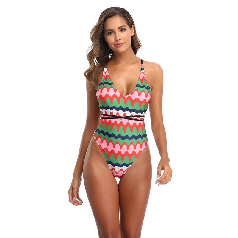 Бандажный боди с V образным вырезом стринги для женщин сексуальная одежда