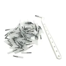 Зубные 100 шт надежные одноразовые композитные щетки с 1 ручкой щетки