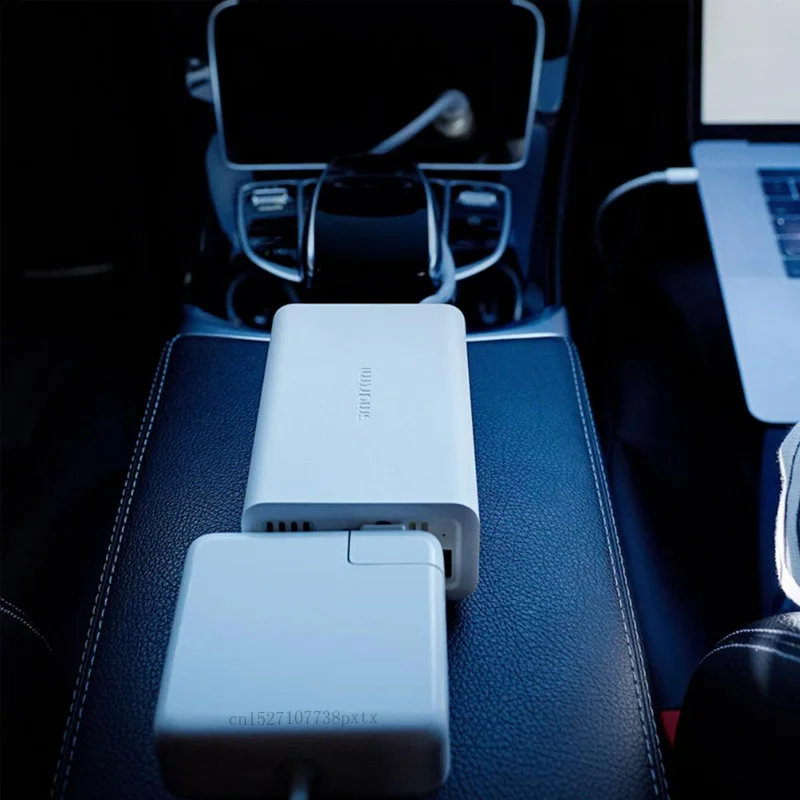 Xiaomi Mijia SMARTMI 100W портативный Инвертер автомобильного зарядного устройства конвертер DC 12V в AC 220V с 5 V/2.4A usb портами Автомобильная мощность с гнездом