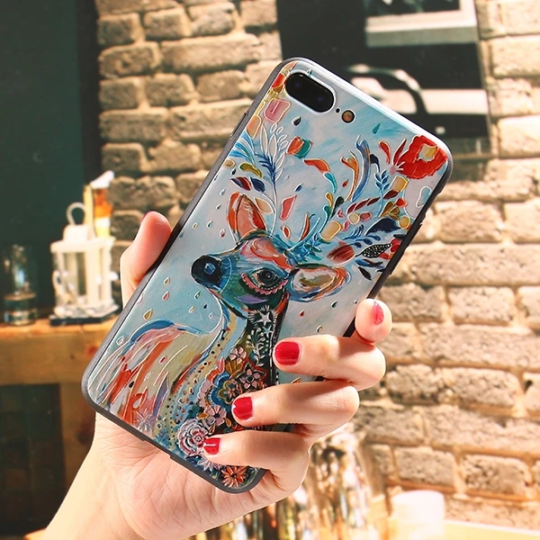 youhualu Розовый чехол с 3D-принтом для iPhone XR 6 6S 7 8 Plus 5 5S 11 Pro для iPhone XS Max чехол для iPhone X Черный Мягкий чехол из ТПУ - Цвет: youhualu