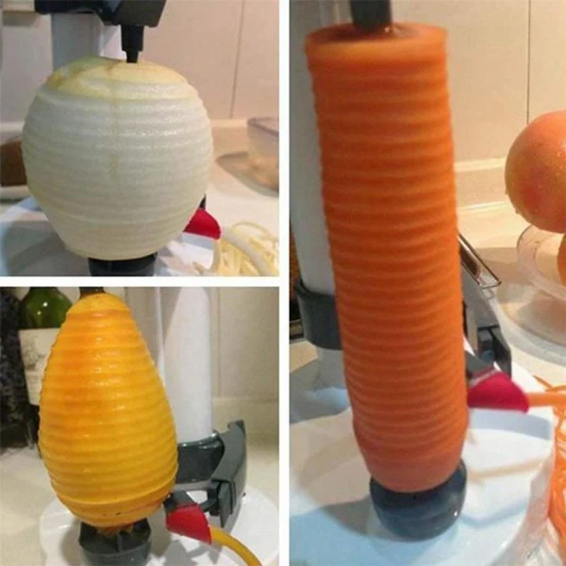 Multifunction Stainless Steel Electric Peeler Automatic Fruit Vegetables Peeler Two Spare Blades Potato Peeling Machine